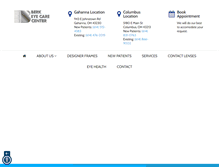 Tablet Screenshot of berkeyecarecenter.com